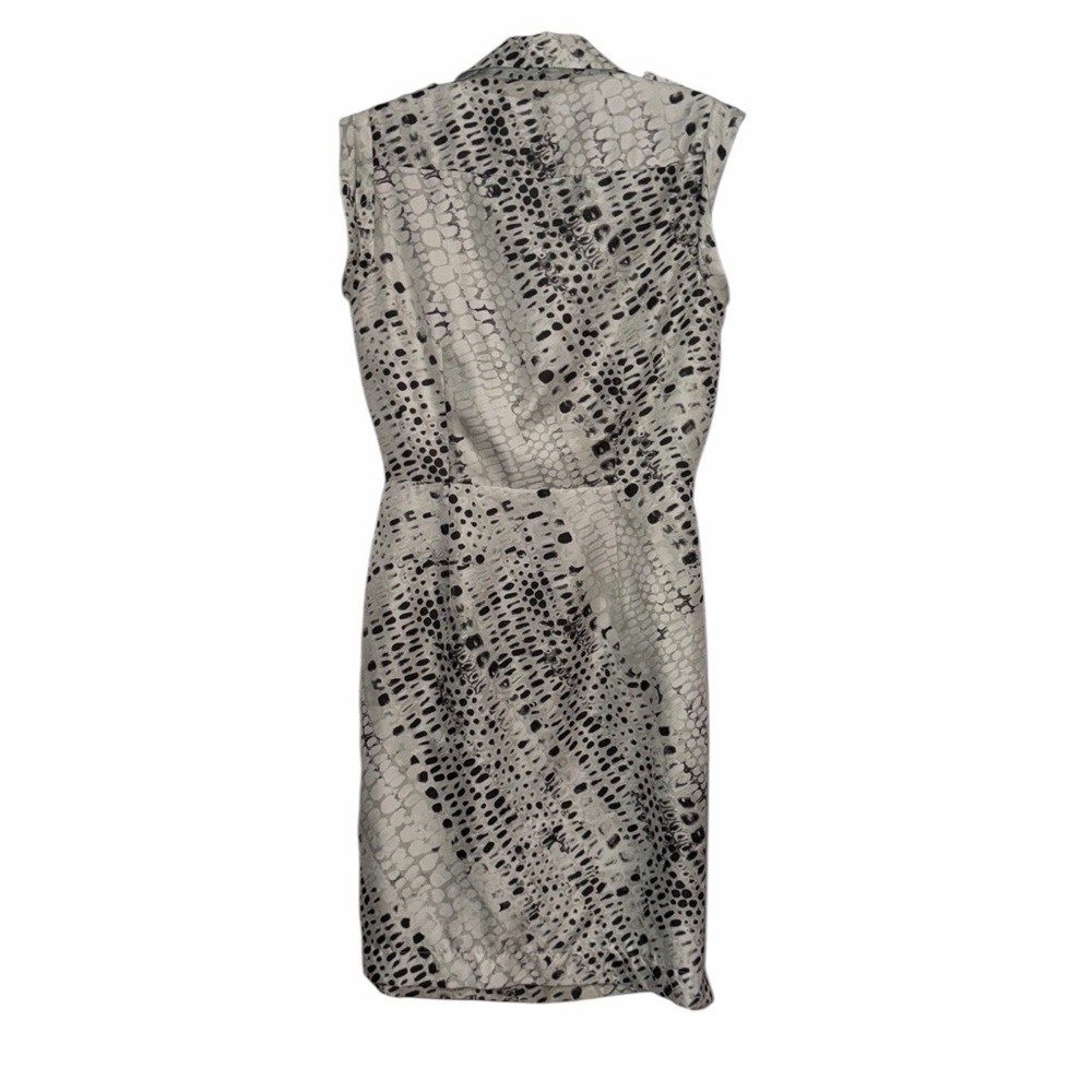 Calvin Klein Snake Print Faux Wrap Dress Size 8 - Picture 3 of 8